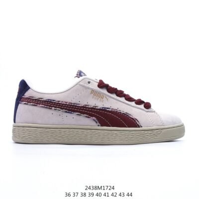 Puma Suede BZ Fringe “White Red Navy”